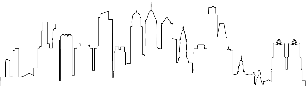 philadelphia skyline outline